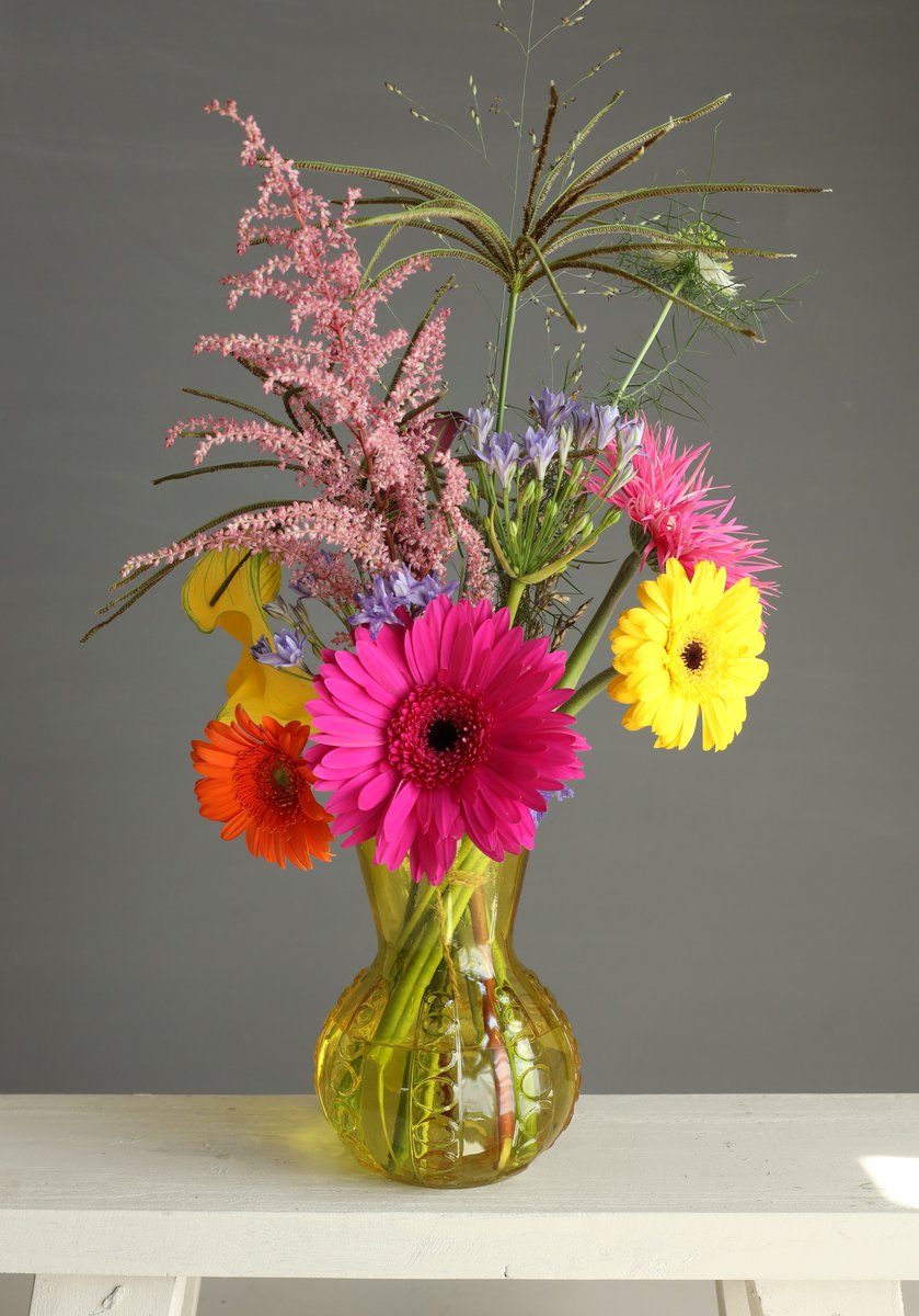 Ideas 4 Seasons Vase Kristal 3 ass. Ø13 h.18 cm curry — Ideas4Seasons