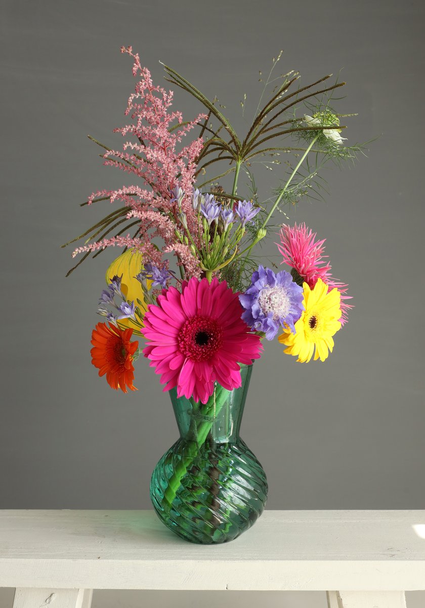 Ideas 4 Seasons Vase Kristal 3 ass. Ø13 h.18 cm smaragd — Ideas4Seasons