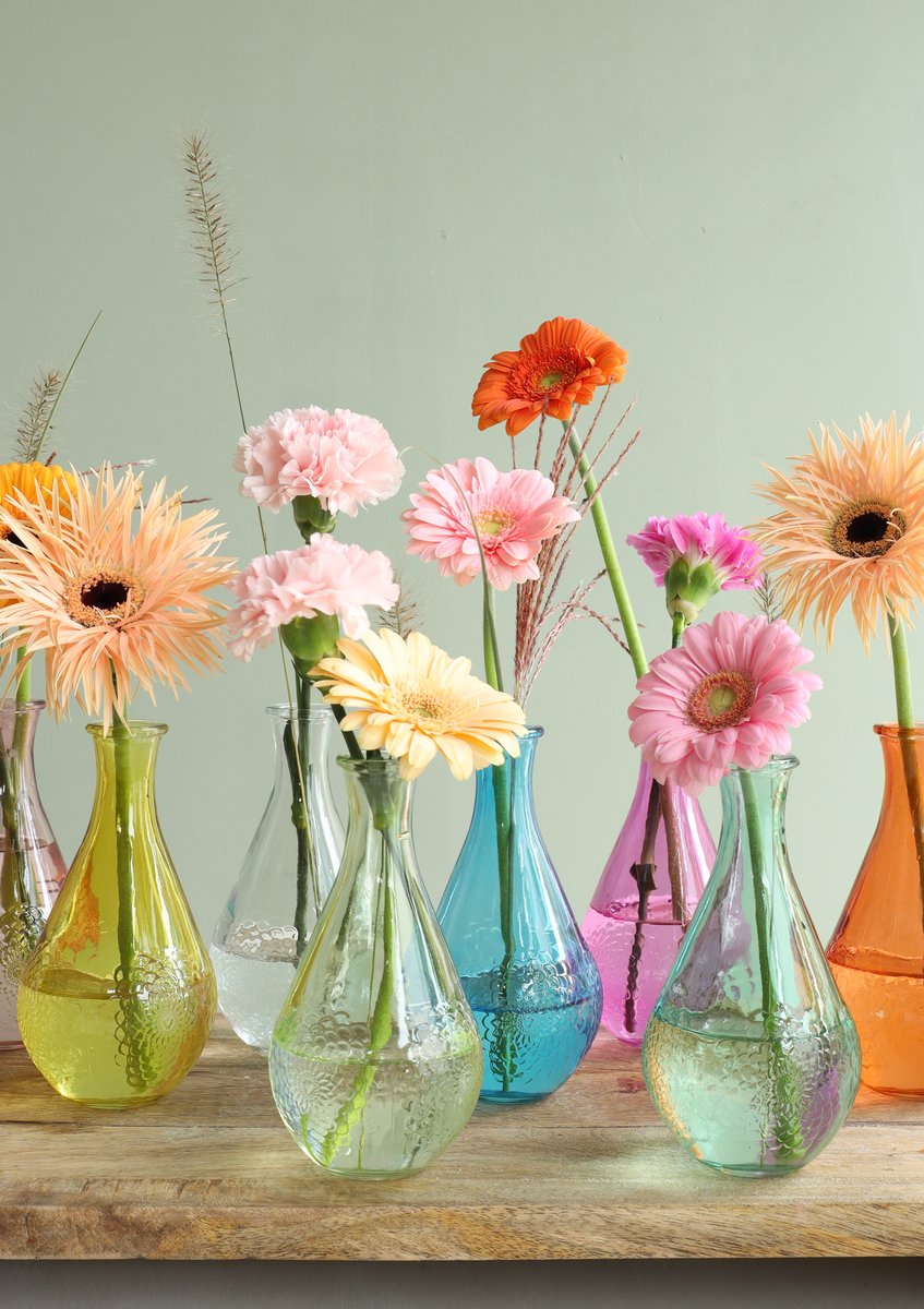 Ideas 4 Seasons Vase Dahlia Ø9 h.16 cm clear — Ideas4Seasons