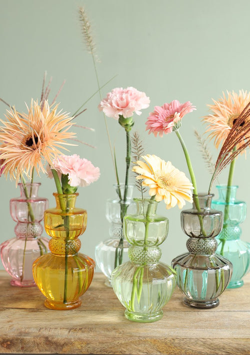 Ideas 4 Seasons Bellagio bottle Ø8,5 h.15 cm light green — Ideas4Seasons