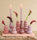 Vase Ivy h.15 Ø6 cm pink 4 ass colours