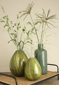 Ideas 4 Seasons Vase Lily Twist Ø16xh.20cm green — Ideas4Seasons