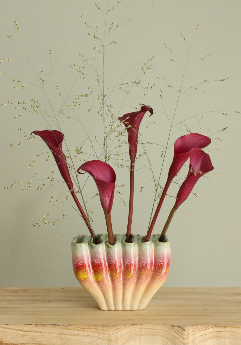 Ideas 4 Seasons Rainbow vase S L.14 x W.7,5 x H.10 — Ideas4Seasons