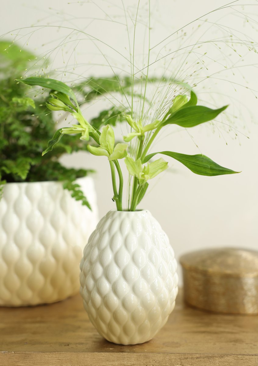 Ideas 4 Seasons Vase Bubbles Ø8,5 h.11 cm creme sand — Ideas4Seasons