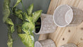 Ideas 4 Seasons Pot Carré Ø9,5 x h.9,5 cm creme — Ideas4Seasons