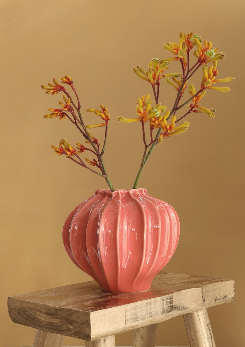Ideas 4 Seasons Vase Liva Ø20 h.20 cm terra — Ideas4Seasons