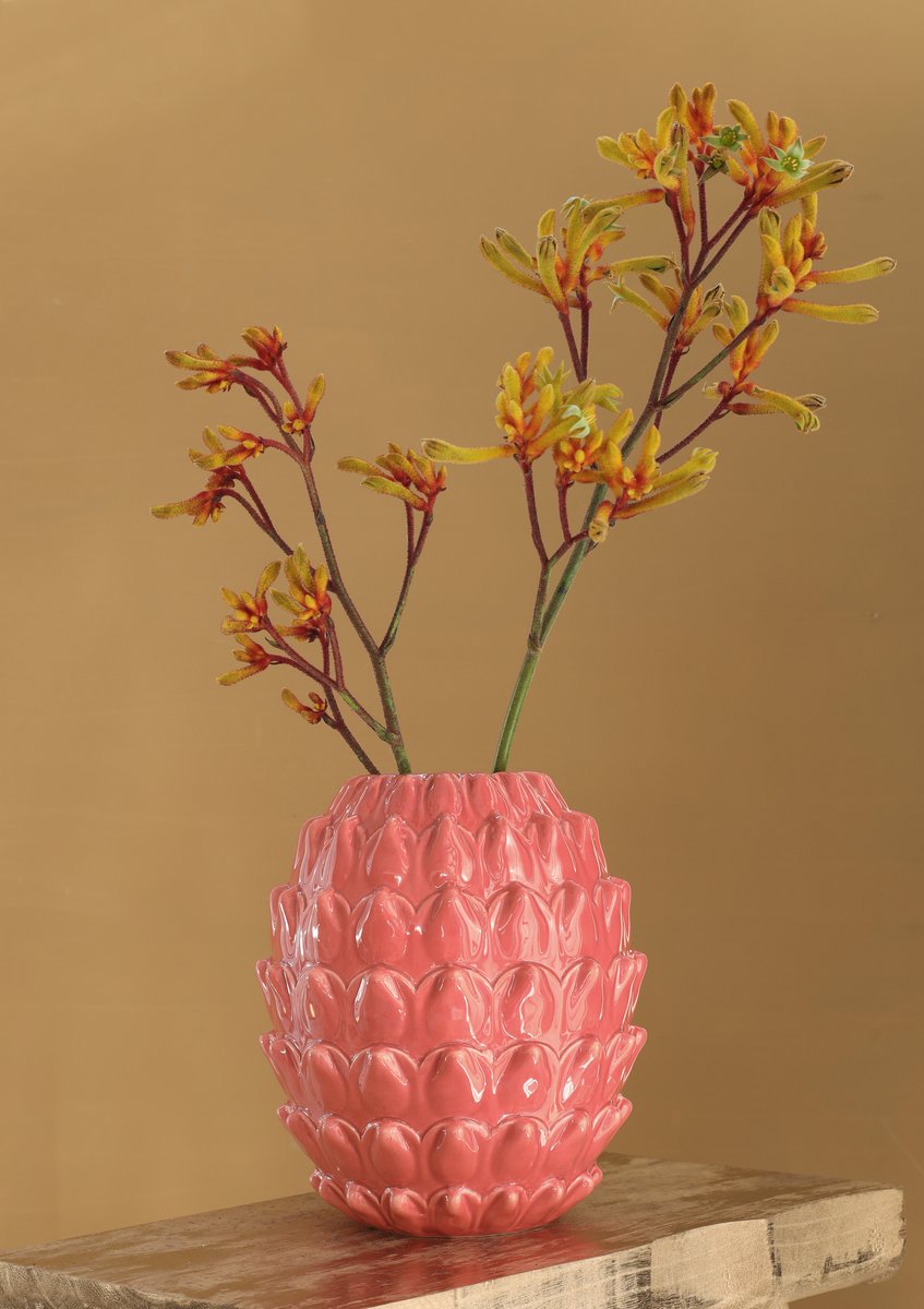 Ideas 4 Seasons Vase Maya Ø18 cm h 20 cm terra — Ideas4Seasons