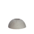 Ideas 4 Seasons Rounded candle holder h.3 Ø7 cm gray