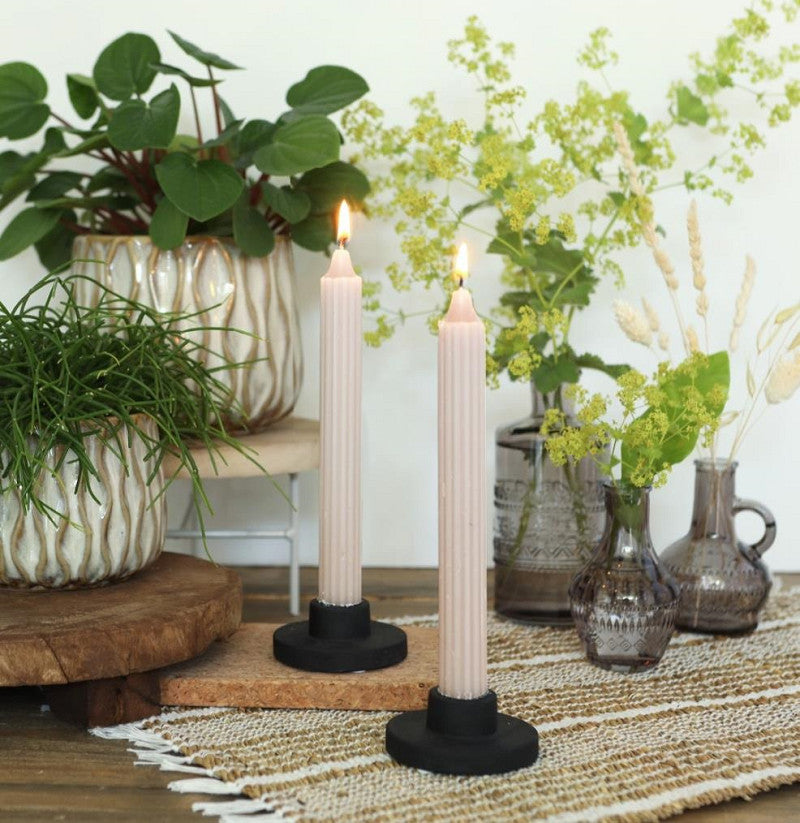 Candle holder h.3,3 Ø7 cm matte black