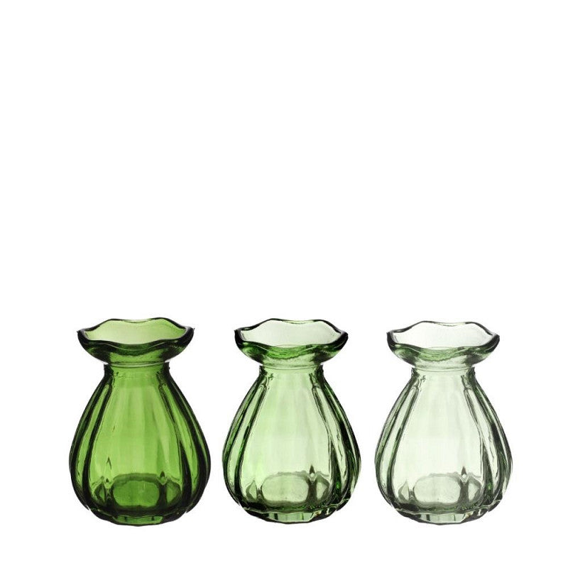 Fleur vase Ø7 h.9 cm green ass.
