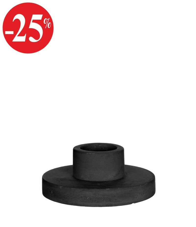 Candle holder h.3,3 Ø7 cm matte black