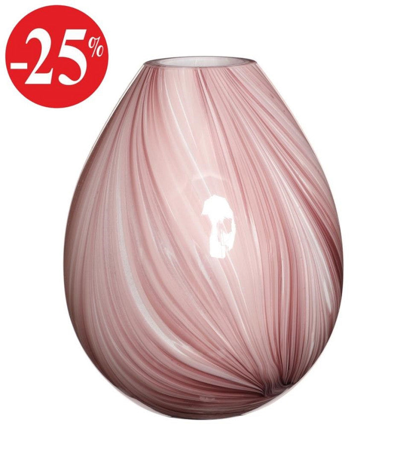 Vase Lily Twist Ø16xh.20cm pink