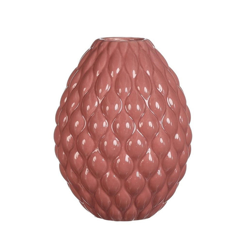 Vase Bubbles Ø11,5 h.15 cm terra pink