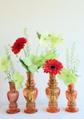 Venice vase candle h.11,3 Ø5 amber 2 ass.