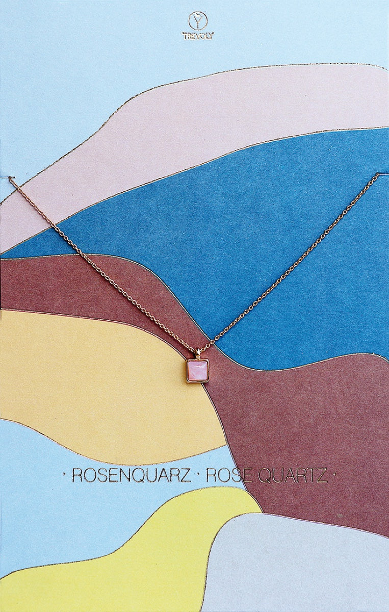 Necklaces Rose quartz (gold) — Räder