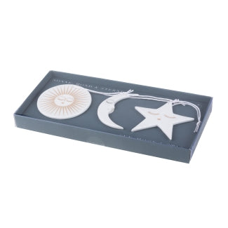Sun. Moon and star Set