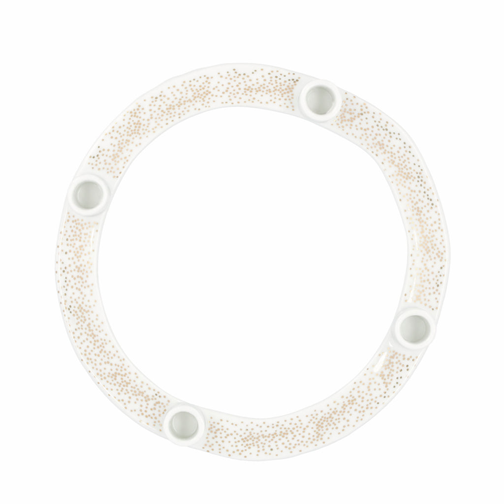 Candle wreath Golden Dots