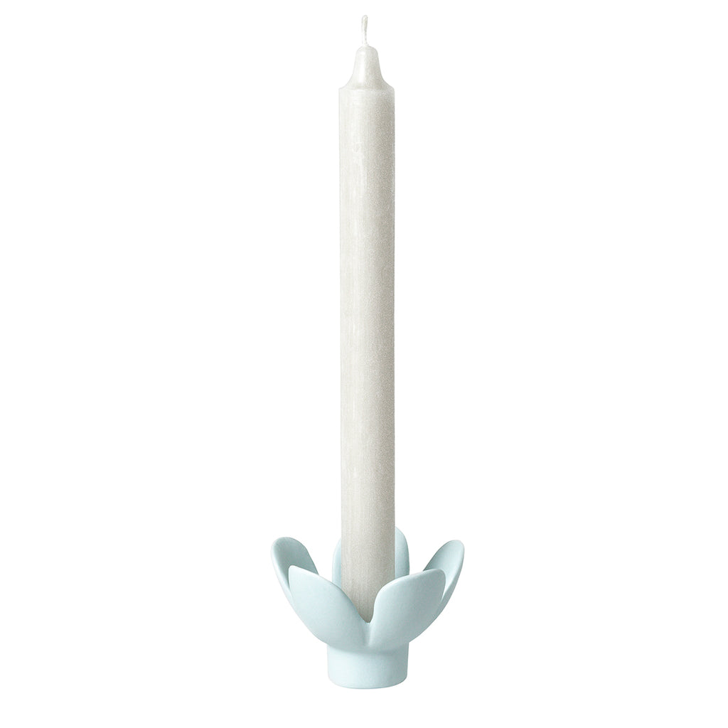 Candle Holder Flower blue