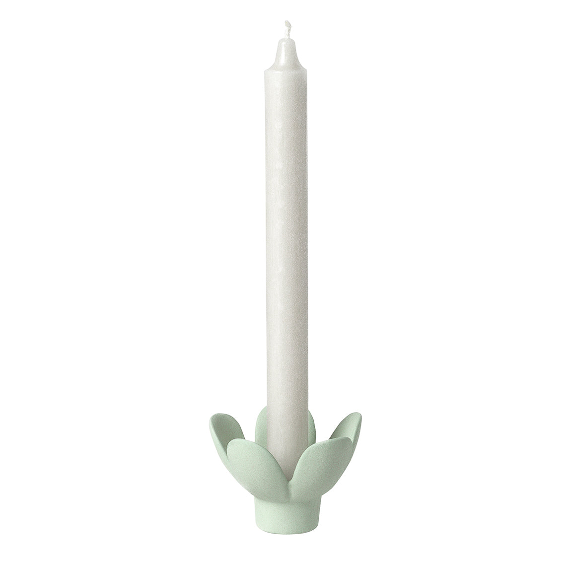 Candle Holder Flower green