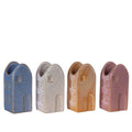 Flowervase houses Valarta medium l.4 w.4 h.9cm 4ass. color