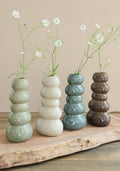 Vase Pebble h.15 Ø7 cm green 4ass colours