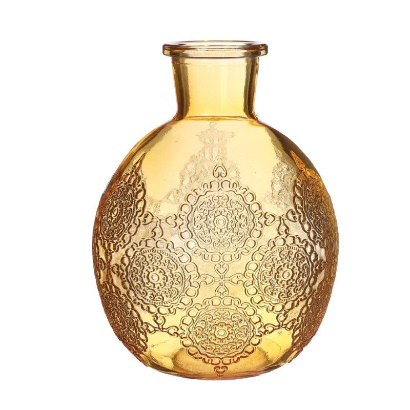 Bologna bottle h.17 Ø13 cm ocre
