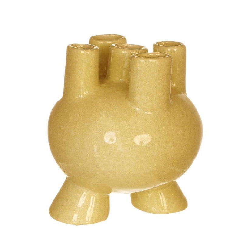 Tulip vase Strollz Ø13 h.15 cm mustard