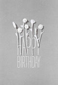 Rader White blossom card- Happy Birt — Räder
