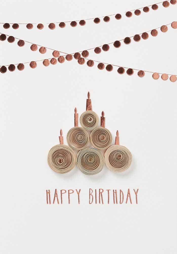 Rader Paper circle card Happpy Birthday — Räder