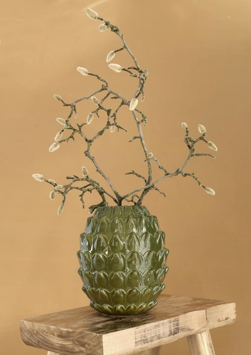Vase Maya Ø18 h.20 cm olive
