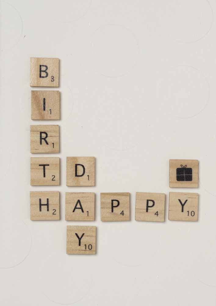 Rader Wooden letter card Happy Birthday — Räder