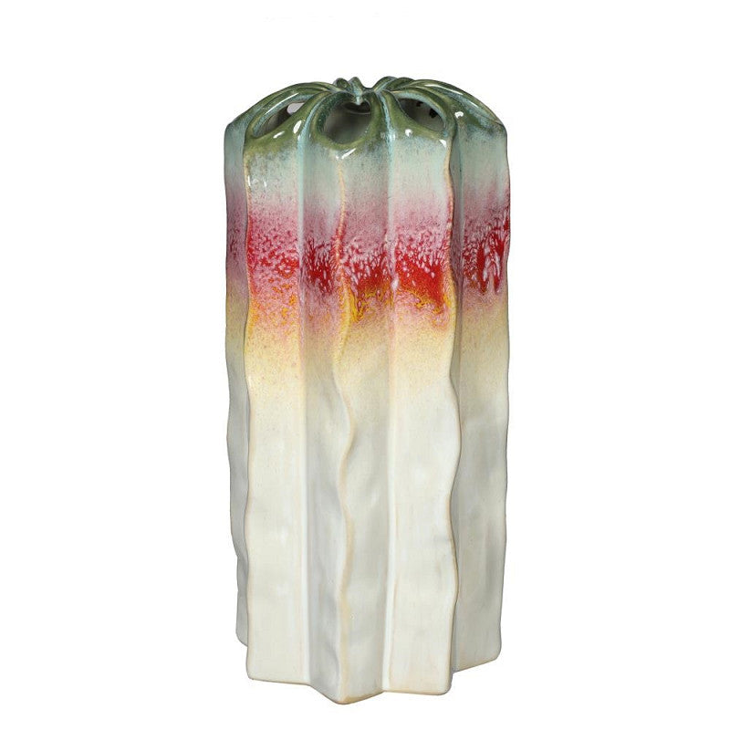 Rainbow Poppy vase M L.14 x W.14 x H.29,5