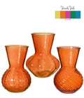 Vase Kristal 3 ass. Ø13 h.18 cm orange