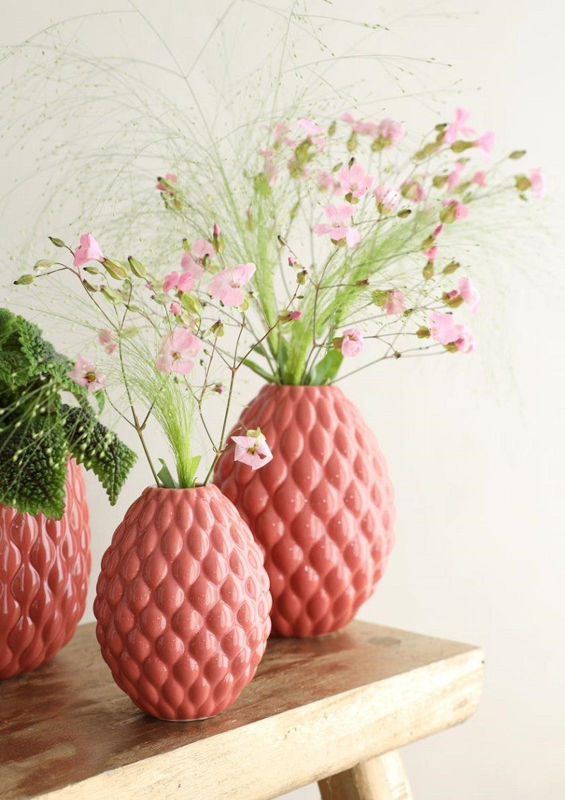 Vase Bubbles Ø8,5 h.11 cm terra pink