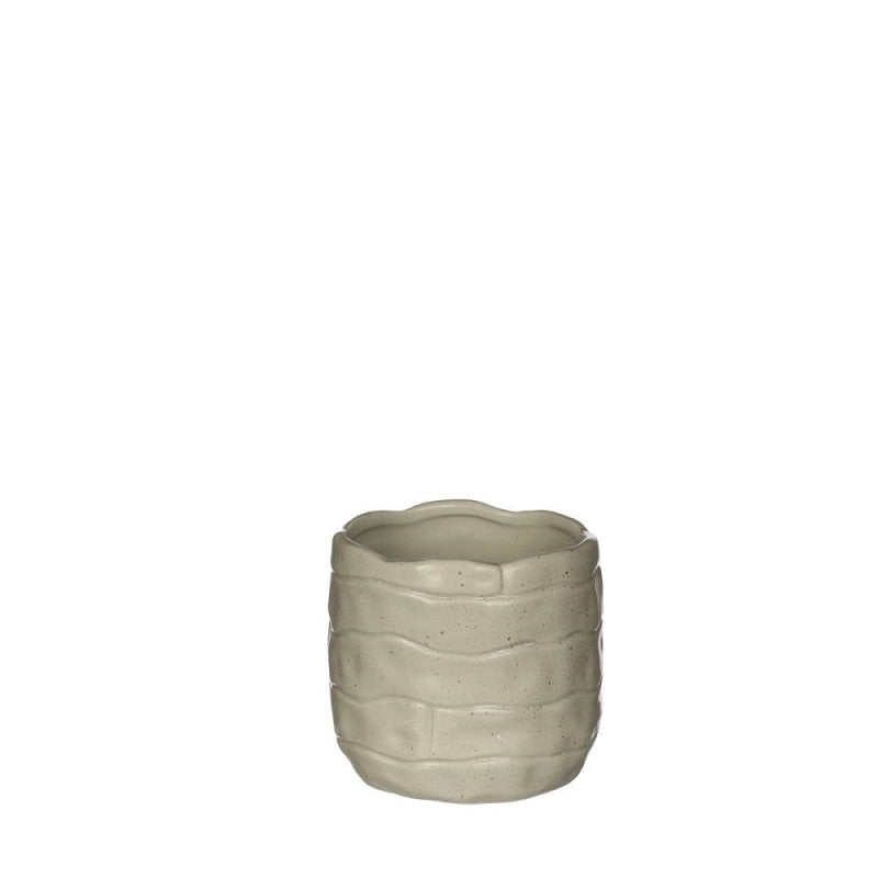 Bricks pot Ø7,5 h.6,5 cm creme