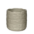 Bricks pot Ø13,5 h.12,5 cm creme