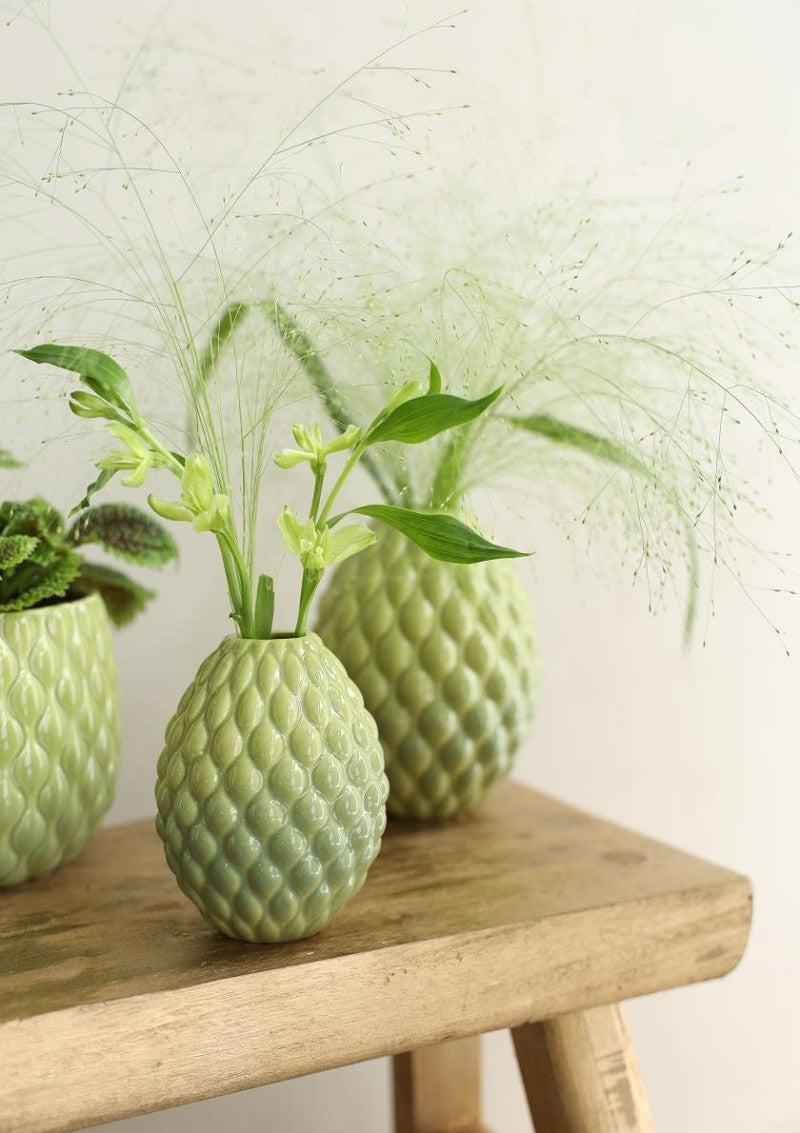 Vase Bubbles Ø8,5 h.11 cm soft green