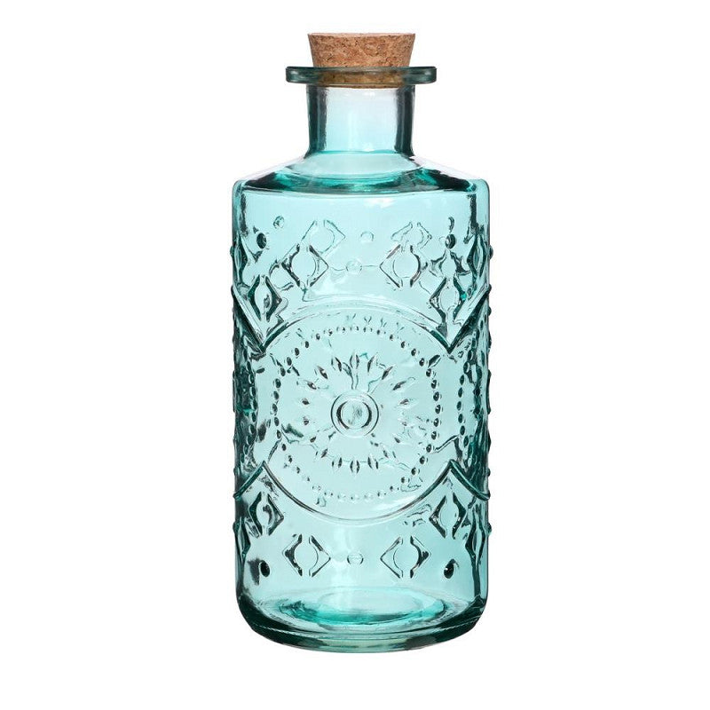 Berlin bottle h.21 Ø9 cm blue