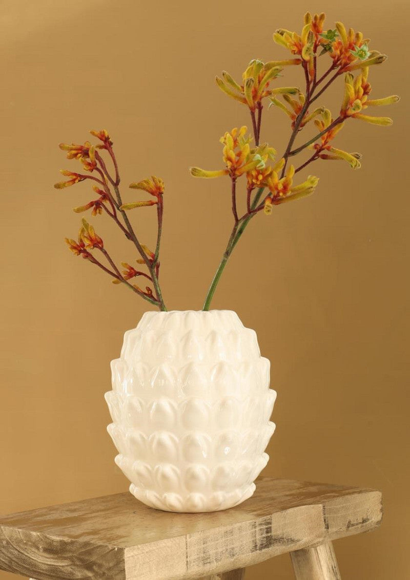 Vase Maya Ø18 h.20 cm creme