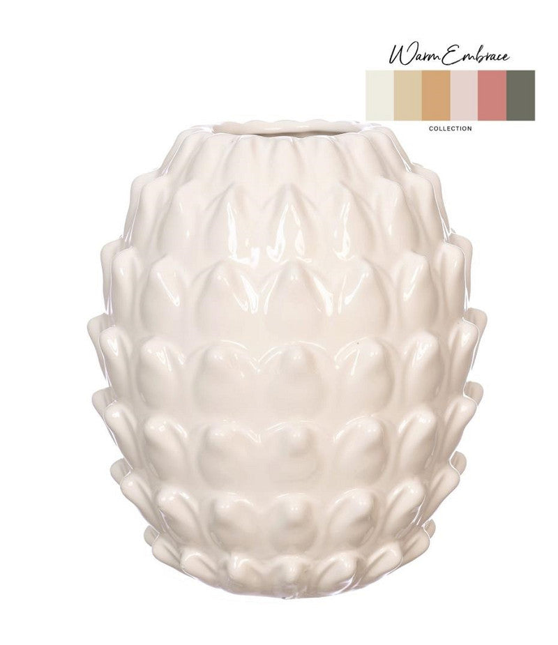 Vase Maya Ø18 h.20 cm creme