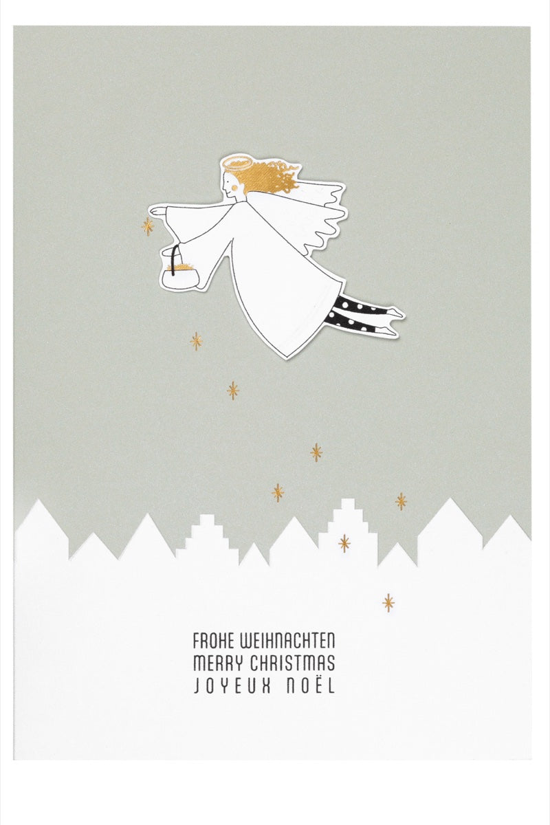 Rader Christmas Angel Card Merry Christmas 3 Languages — Räder
