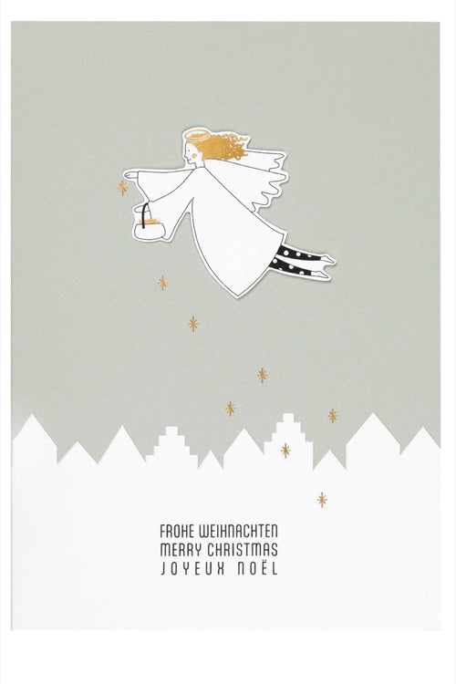 Rader Christmas Angel Card Merry Christmas 3 Languages — Räder