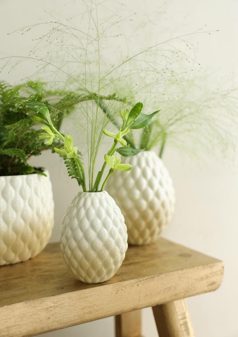 Vase Bubbles Ø8,5 h.11 cm creme sand