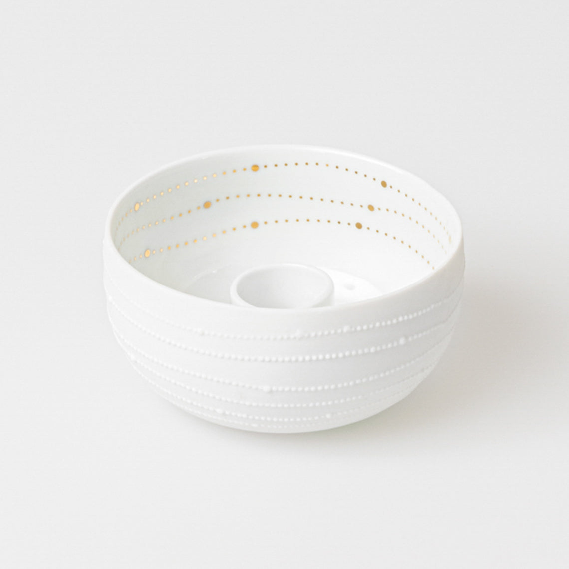 Candle Bowl Dotlines Diameter9.4cm H.5cm