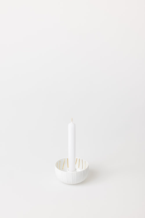 Rader Candle Bowl Stripes Diameter9.4cm H.5cm — Räder