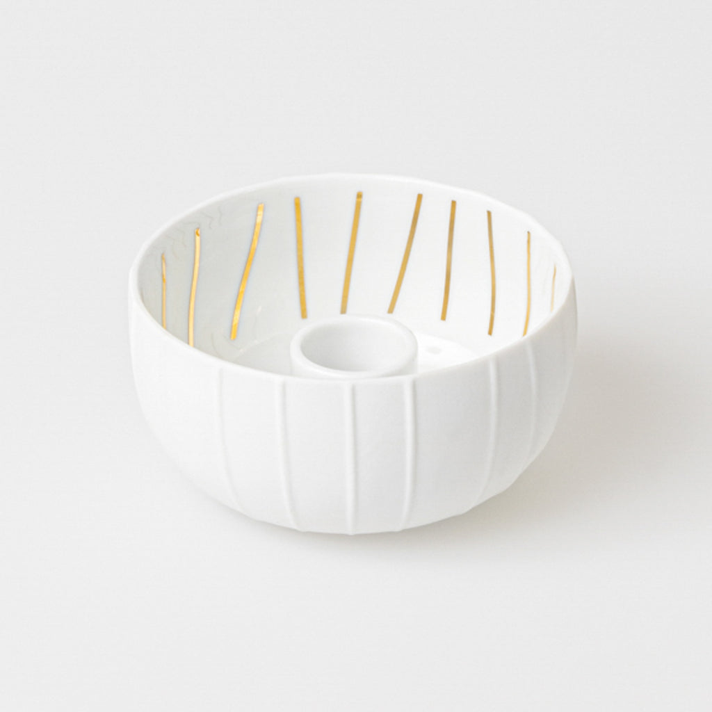 Candle Bowl Stripes Diameter9.4cm H.5cm