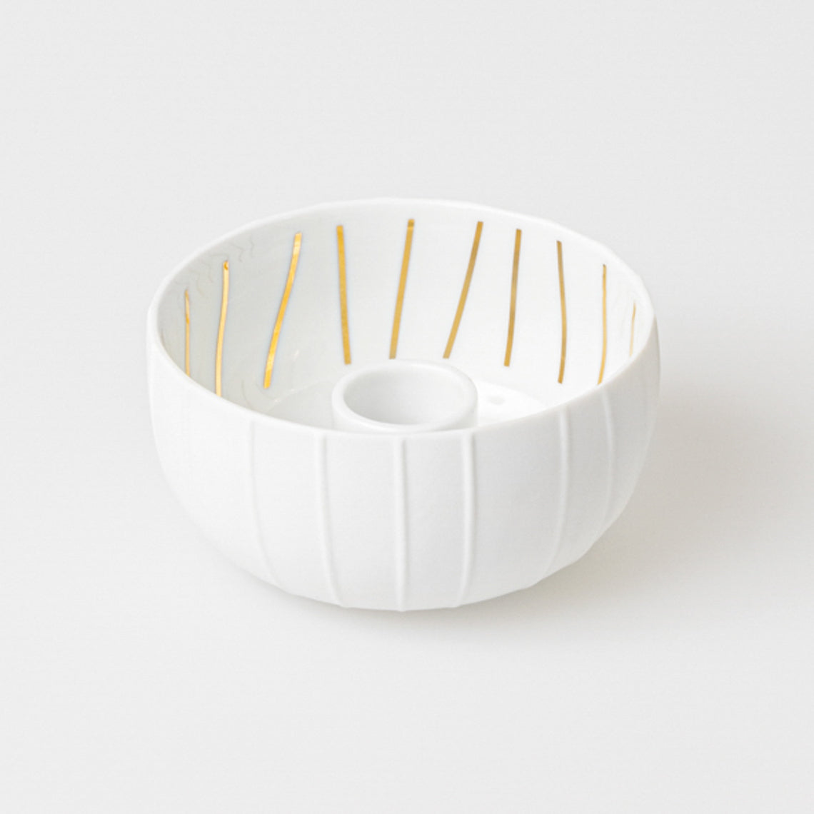 Candle Bowl Stripes Diameter9.4cm H.5cm
