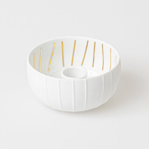 Candle Bowl Stripes Diameter9.4cm H.5cm