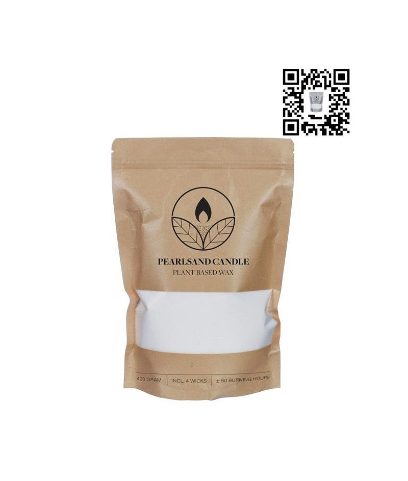 Pearlsand candle 400gr white