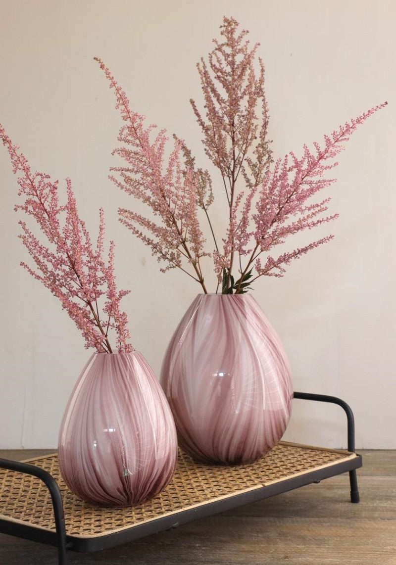 Vase Lily Twist Ø16xh.20cm pink